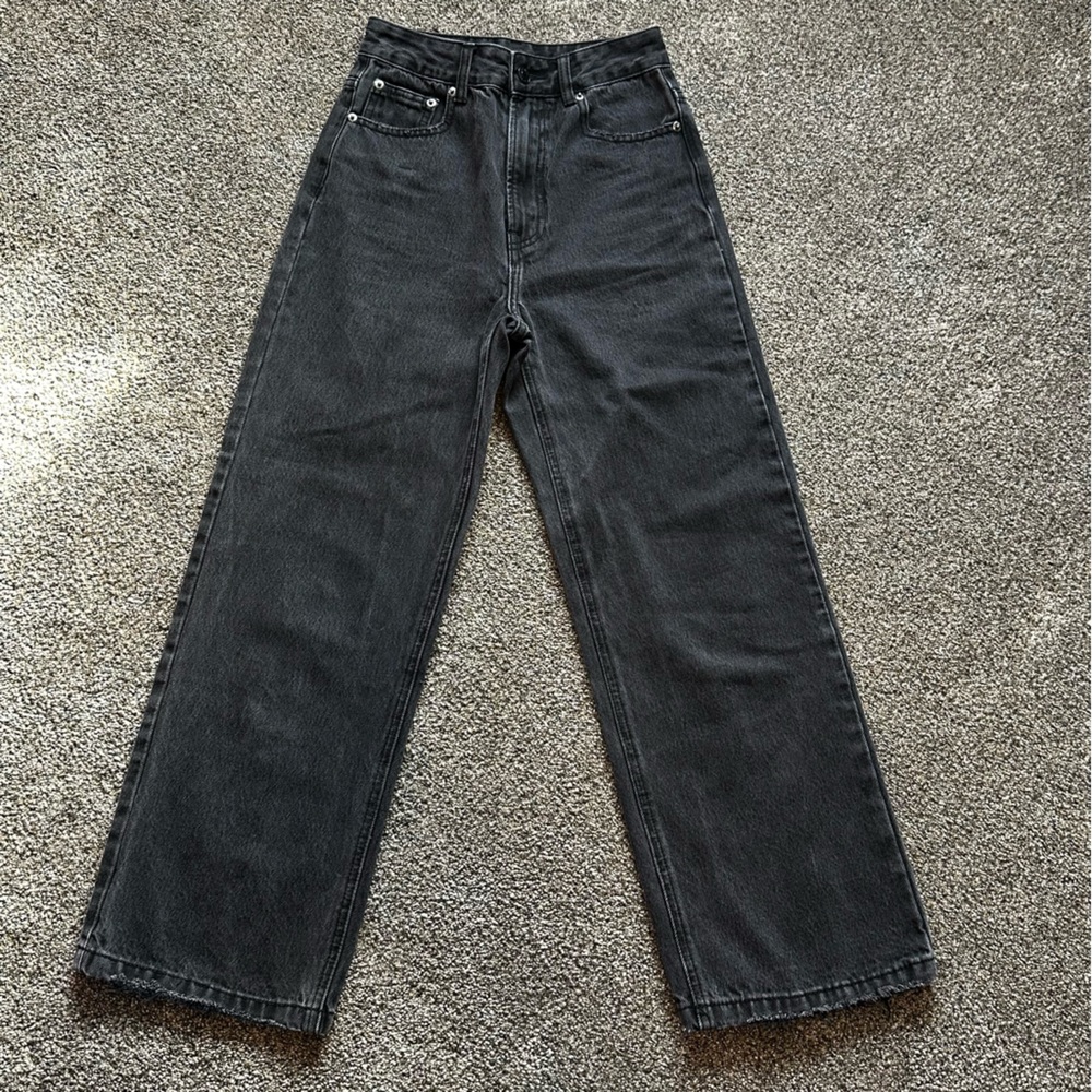 Glassons Denim High Rise Wide Leg Black Jeans Women’s Size 6